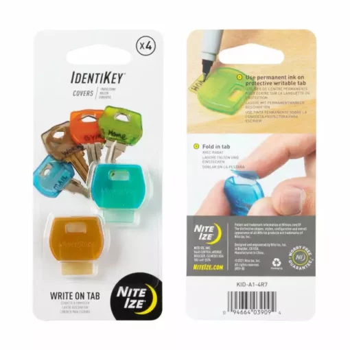 Nite Ize Travel Accessories IdentiKey Covers - 4 Pack - Assorted