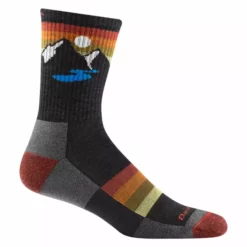 Darn Tough Socks Men's Sunset Ridge Micro Crew Lightweight With Cushion