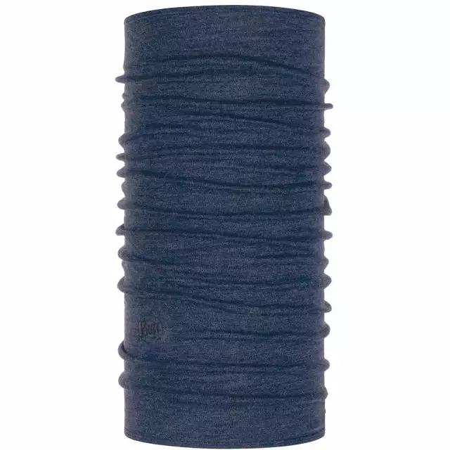 Buff Midweight Merino Wool Night Blue Melange Clothing Accessories