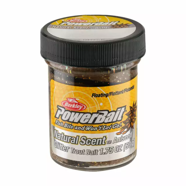 Berkley Fishing PowerBait Natural Glitter Trout Bait | Aniseed | Model #BGTABBT2
