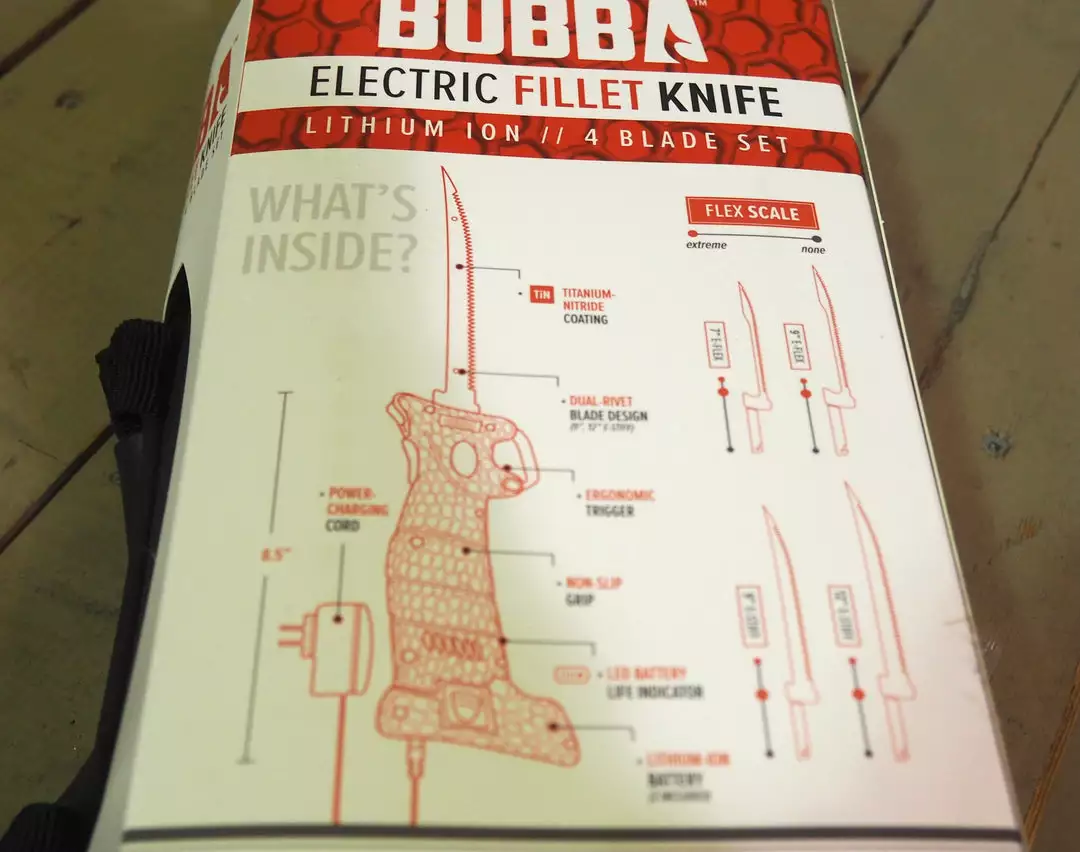 Bubba Electric Fillet Knife 4 Blade Set Fishing